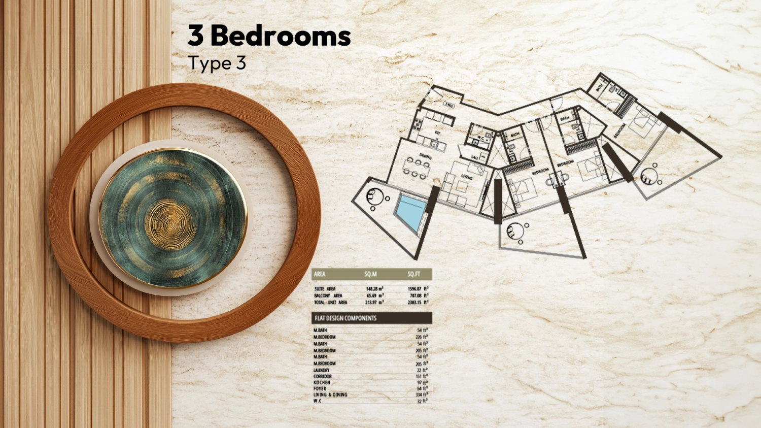 3 BR - Type A